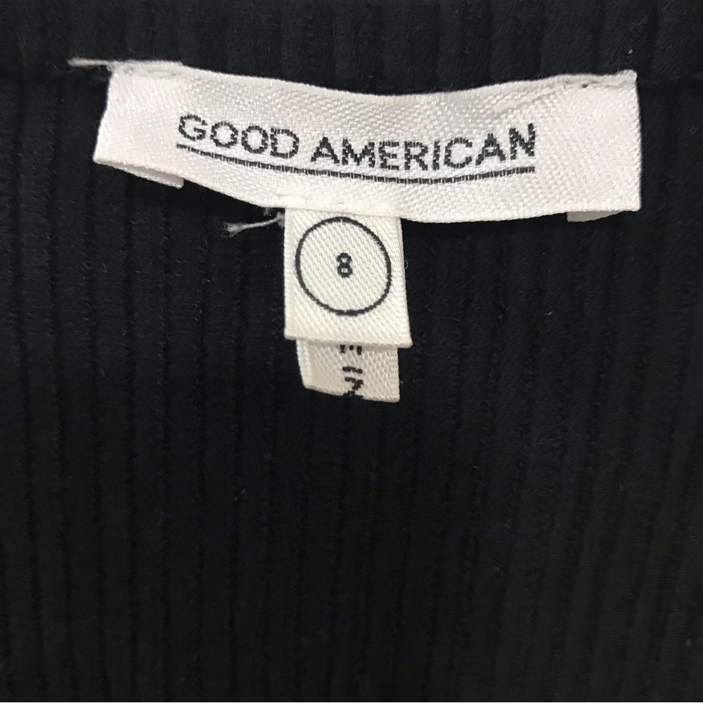 Good American Black Dramatic Zip Long Sleeve - Picture 8 of 11